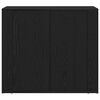 vidaXL Sideboard Black Oak 31.50 x 12.99 x 27.56 in Engineered Wood