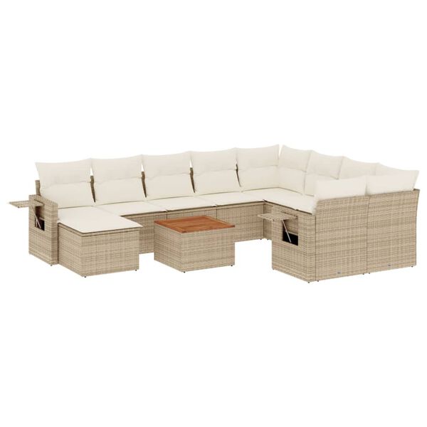 vidaXL Garden Sofa Set Beige