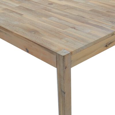 vidaXL Dining Table 43.3"x27.6"x29.5" Solid Wood Acacia