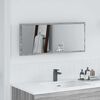 vidaXL Mirror Grey Sonoma 35.43 x 3.35 x 14.57 in Engineered Wood