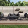 vidaXL Garden Lounge Set Anthracite Woven fabric Medium Modular
