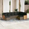 vidaXL Garden Sofa Set Grey, Dark Grey