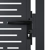 vidaXL Garden Gate Anthracite 39.4x68.9" Steel Square Design