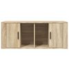 vidaXL TV Cabinet Smoked Oak Engineered Wood Medium TV Cabinet