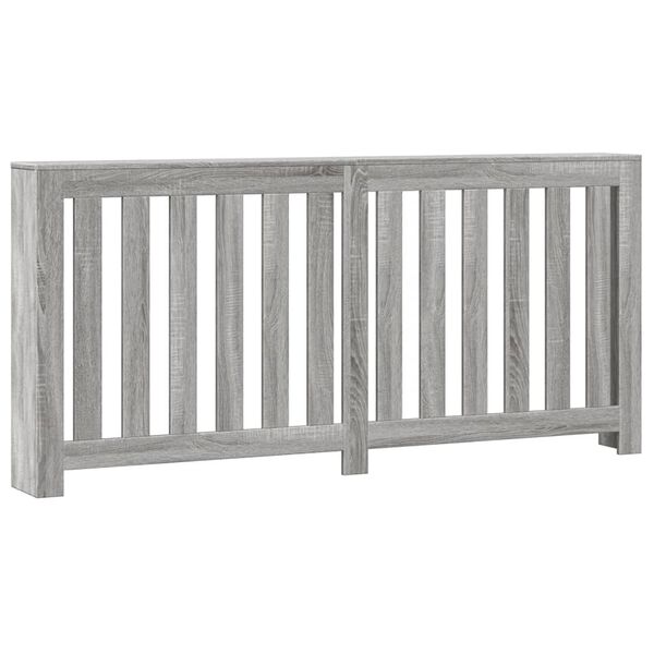vidaXL Radiator Cover Grey Sonoma 68.9x7.9x32.3" Engineered Wood