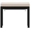 vidaXL Garden Stool Black, Taupe