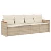 vidaXL Patio Sofa Set Beige, Cream White