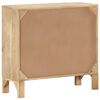 vidaXL Sideboard 31.5"x11.8"x28.7" Solid Mango Wood and Natural Cane