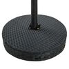 vidaXL Garden Bar Set Black PE rattan, powder-coated steel