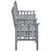 vidaXL Garden Chair With Tea Table Grey