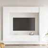 vidaXL TV Cabinet White Engineered wood Modern TV Stand HiFi Cabinet