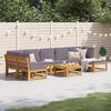 vidaXL 8 Piece Patio Lounge Set with Cushions Solid Wood Acacia