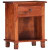 vidaXL Bedside Cabinet 15.7x11.8x19.7" Solid Acacia Wood