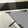 vidaXL Folding Camping Bed Grey 75.98 x 27.17 x 17.72 in Oxford fabric