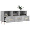 vidaXL TV Cabinet Concrete Grey Engineered Wood Medium TV Cabinet