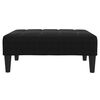 vidaXL 2-Seater Sofa Bed with Footstool Black Velvet