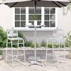 vidaXL Outdoor Bar Table Silver Aluminum, Stainless Steel Small