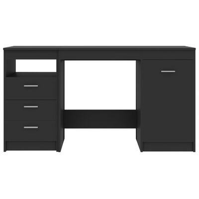 vidaXL Desk Gray 55.1"x19.7"x29.9" Chipboard
