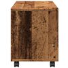 vidaXL Rolling cabinet Old wood Engineered wood Medium Rollable