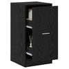 vidaXL Apothecary Cabinet Black oak 40 x 41 x 77.5 cm Engineered wood