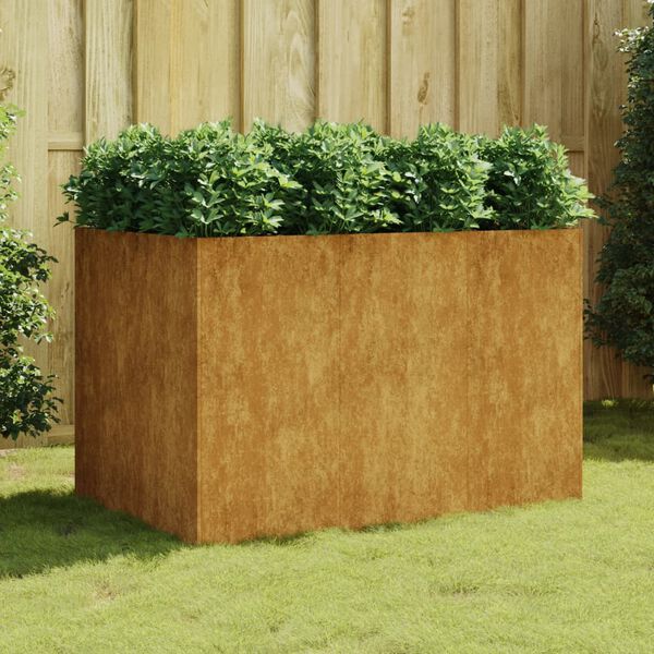 vidaXL Garden Raised Bed Rusty Corten Steel Tall Planters