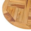 vidaXL Table Disk Teak Smooth teak hardwood A good size Swivel