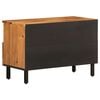 vidaXL TV Cabinet Natural wood and black
