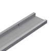 vidaXL Frame Ledge Shelf Set of 2 Gray MDF Small Wall mounting