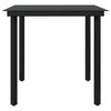 vidaXL Garden Dining Set Grey and Black