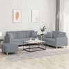 vidaXL Sofa Set Light Grey