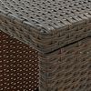 vidaXL Garden Bar Set Brown, Cream White PE Rattan, Steel, Polyester