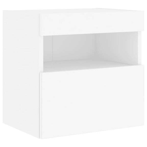 vidaXL TV Wall Cabinet White Engineered wood 15.7 x 11.8 x 15.7 in