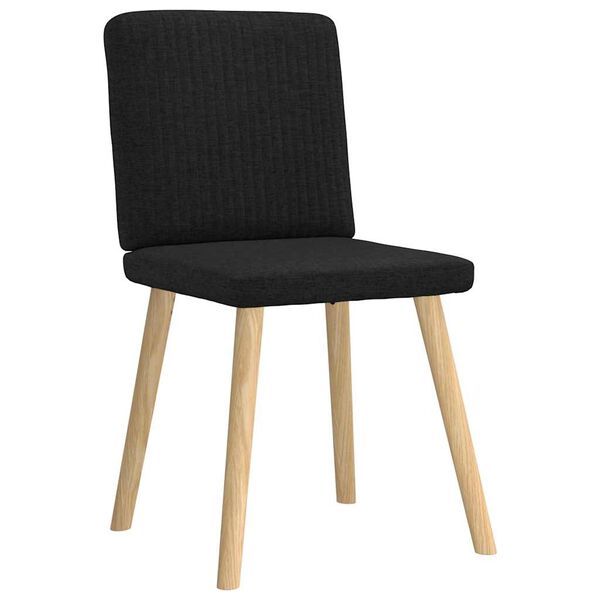 vidaXL Dining Chair Set of 6 Black