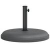 vidaXL Parasol Base Dark grey Plastic, concrete, Iron tube 55.1 lb