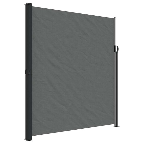 vidaXL Retractable Side Awning Anthracite