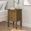 vidaXL Bedside Cabinet Honey Brown Solid Pine Wood Average