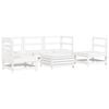 vidaXL Garden Sofa Set White Solid Pine Wood Large Modular