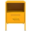 vidaXL Bedside Cabinet Mustard Yellow Cold-rolled steel Medium