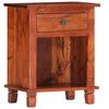 vidaXL Bedside Cabinet 15.7x11.8x19.7" Solid Acacia Wood