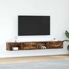 vidaXL TV Cabinet Set of 2 Smoked Oak Engineered wood Medium