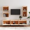 vidaXL TV Cabinet Set of 6 Natural wood Solid pine wood Various sizes