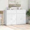 vidaXL Sideboard White Engineered wood Standard Sideboard Rectangular