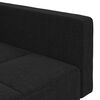vidaXL Sofa Bed Black 100% polyester, wood, plastic, foam Large