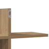 vidaXL Wall Shelf Artisian Oak 49.0x7.1x23.8" Engineered Wood
