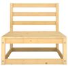 vidaXL Garden Lounge Set Natural Pinewood Solid Pinewood Modular