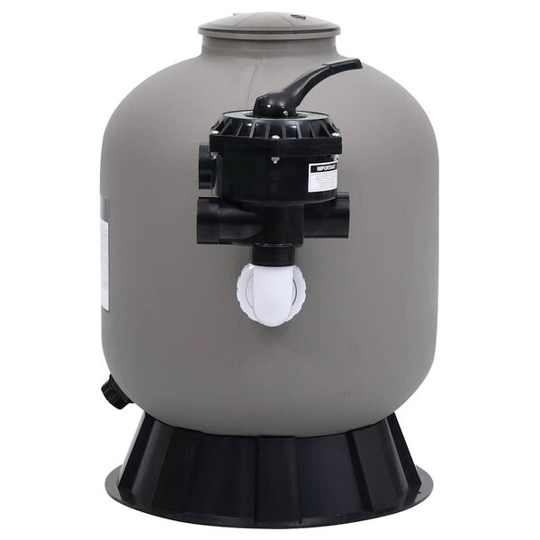 vidaXL Sand Filter Grey High-density polyethylene Medium