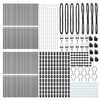 vidaXL Fence Post 52 pcs Grey 1.26 x 1.26 x 66.93 in