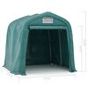 vidaXL Garage Tent Dark green PVC, galvanized steel Large Collapsible