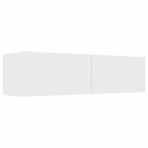 vidaXL TV Cabinet White Engineered Wood Medium Drop-Down TV Cabinet