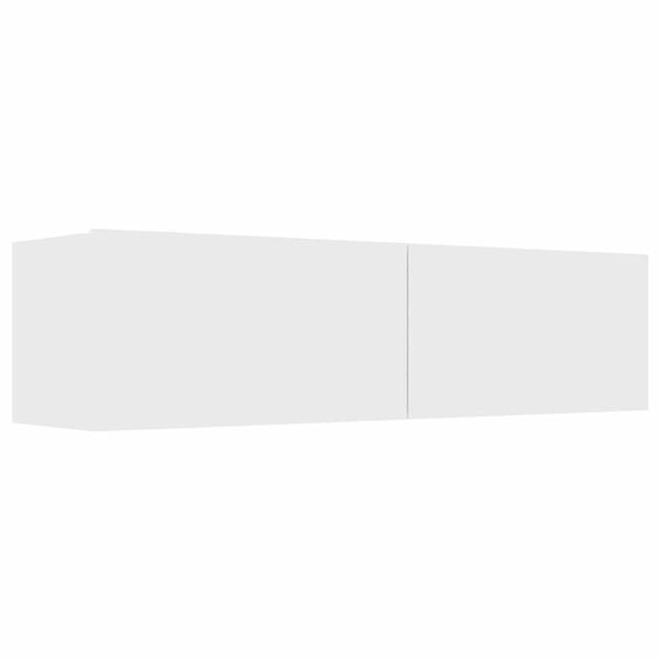 vidaXL TV Cabinet White Engineered Wood Medium Drop-Down TV Cabinet